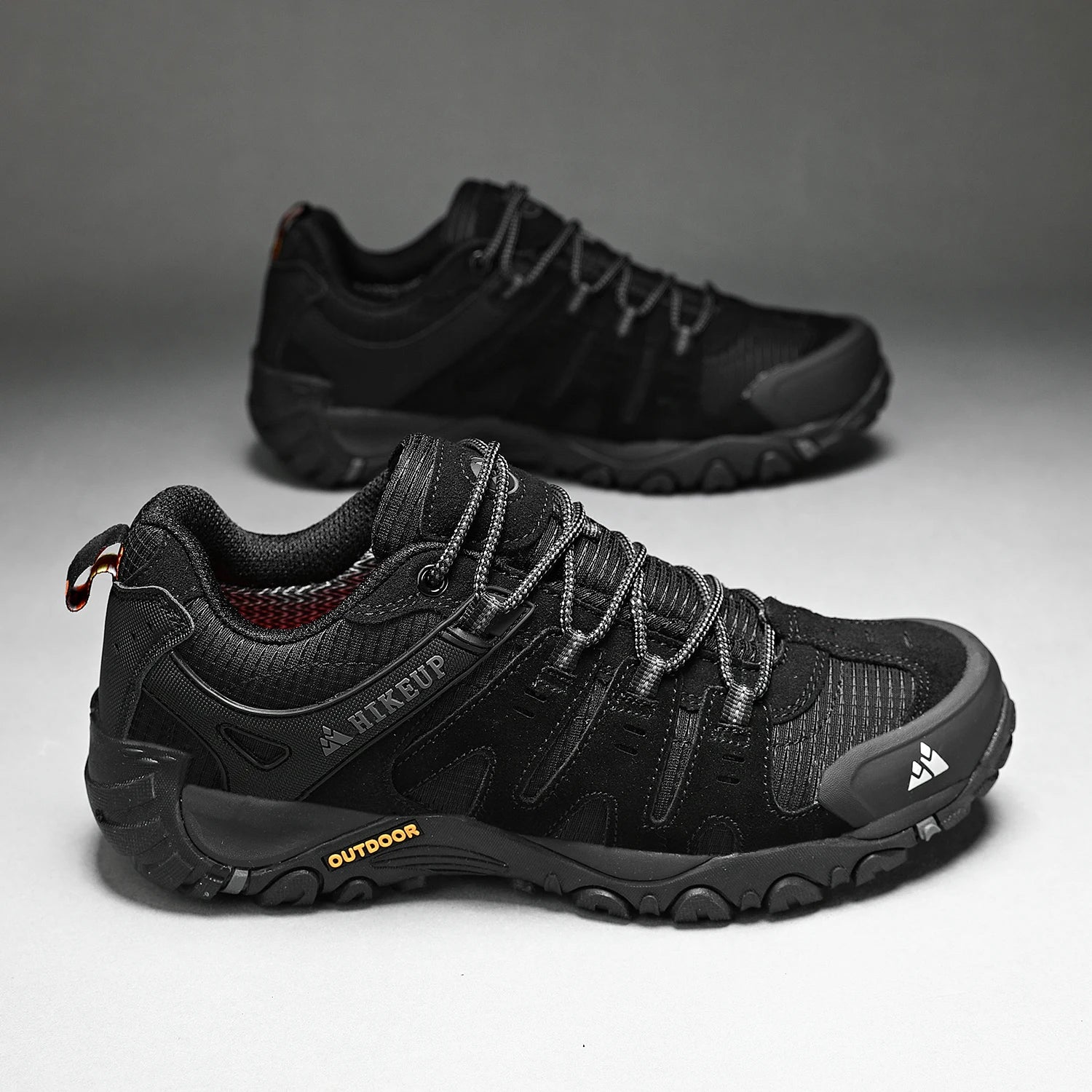 HIKEUP Men's Suede Leather Hiking Shoes – Outdoor Trekking